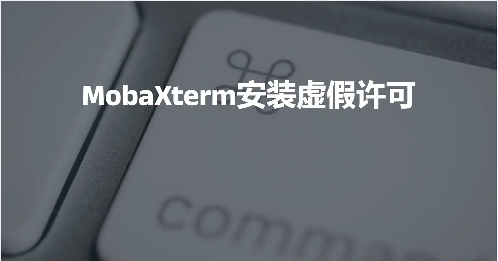 MobaXterm安装虚假许可